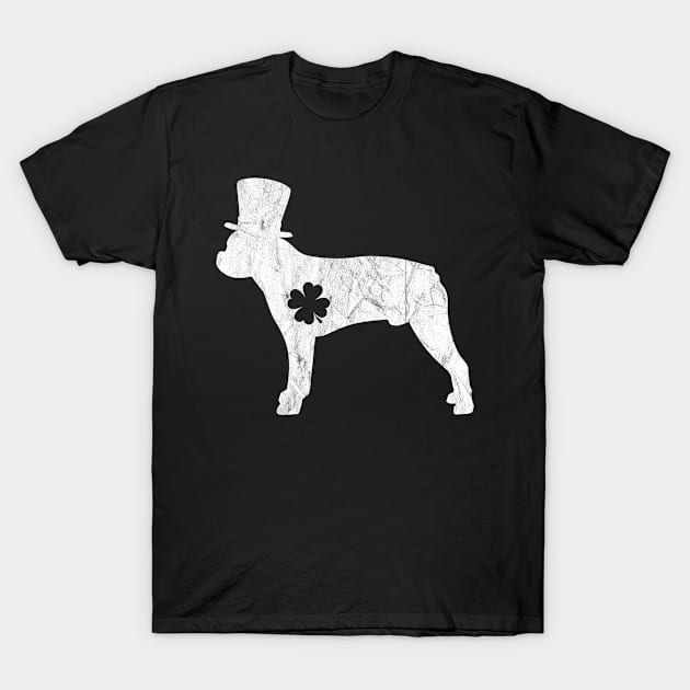 Retro Bostie Hat Gift Irish Boston Terrier St Patrick's Day T-Shirt by rhondamoller87